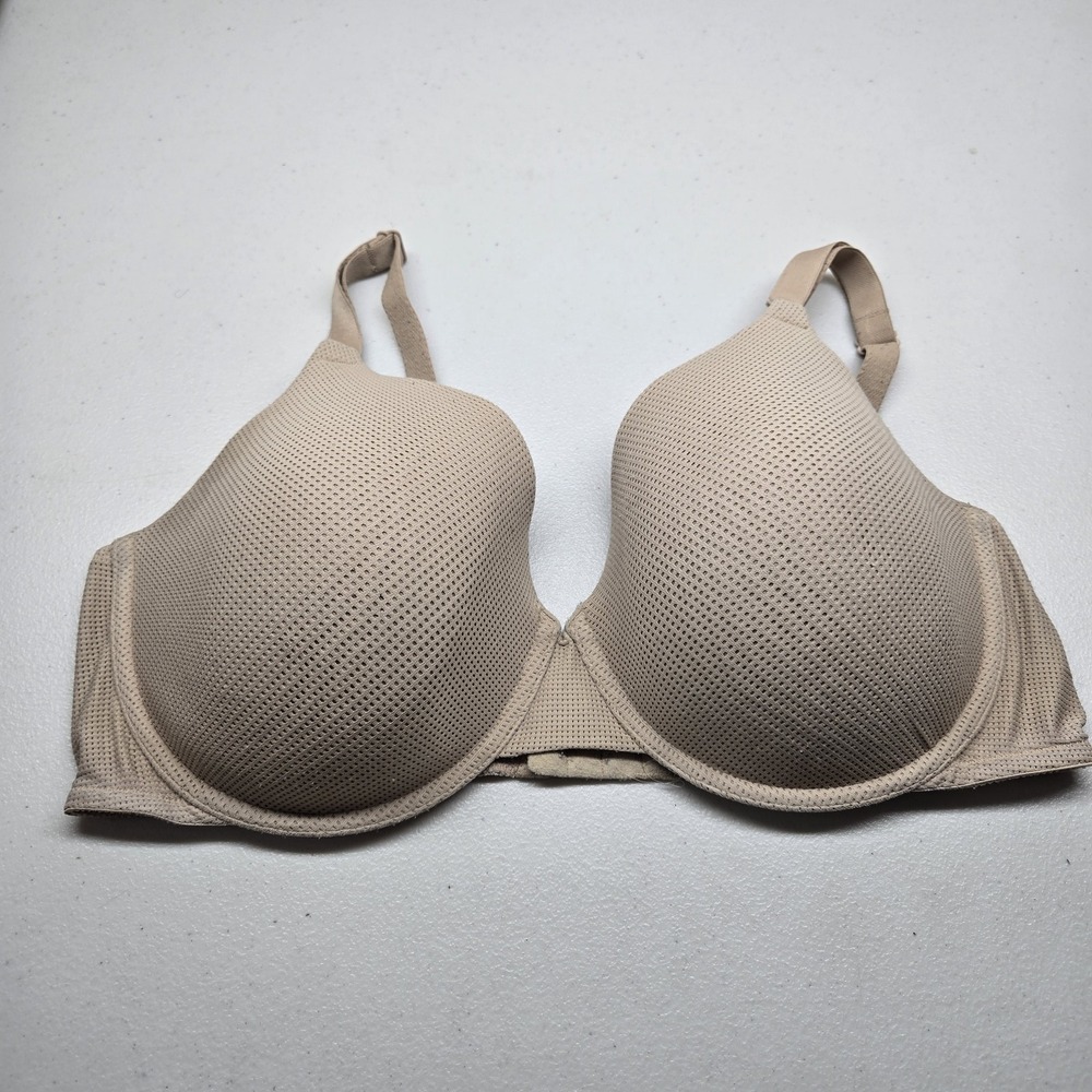 Waners Womens Women Bra 38D Beige R180010 T Shirt Underwired Lightly Lined READ